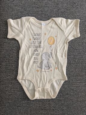 Twinkle Twinkle Elephant Onesie 12m